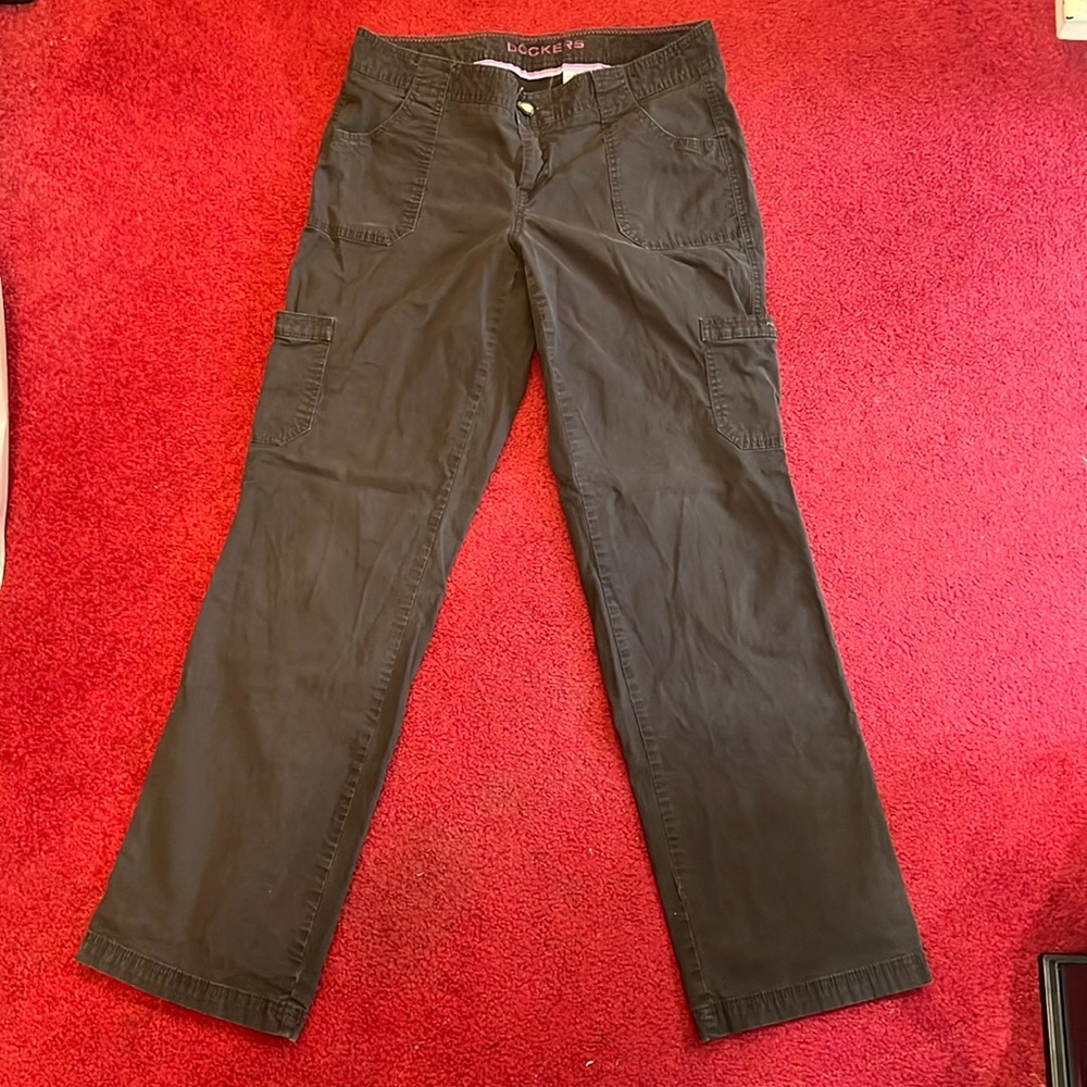 Dockers Women’s Brown Wide Leg Cargo Pants size 10